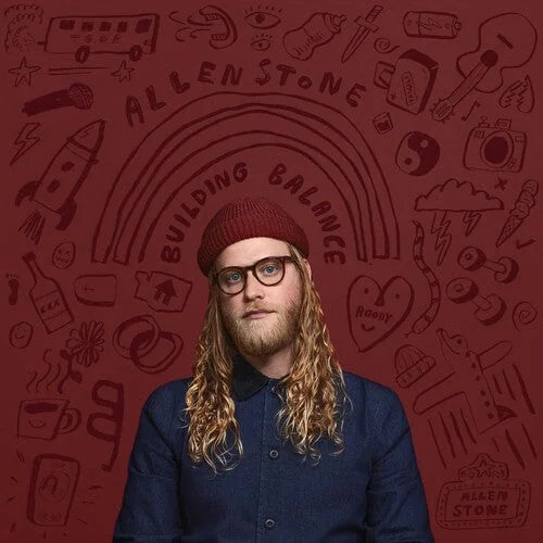 Allen Stone - Building Balance [Blue & Red Swirl] Vinyl Record