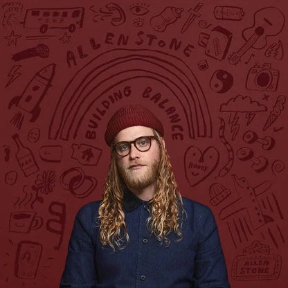 Allen Stone - Building Balance [Blue & Red Swirl] Vinyl Record