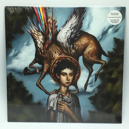 Circa Survive - Blue Sky Noise - Remastered - Transparent Blue with Blue, Yellow, & Red splatter Vinyl Record