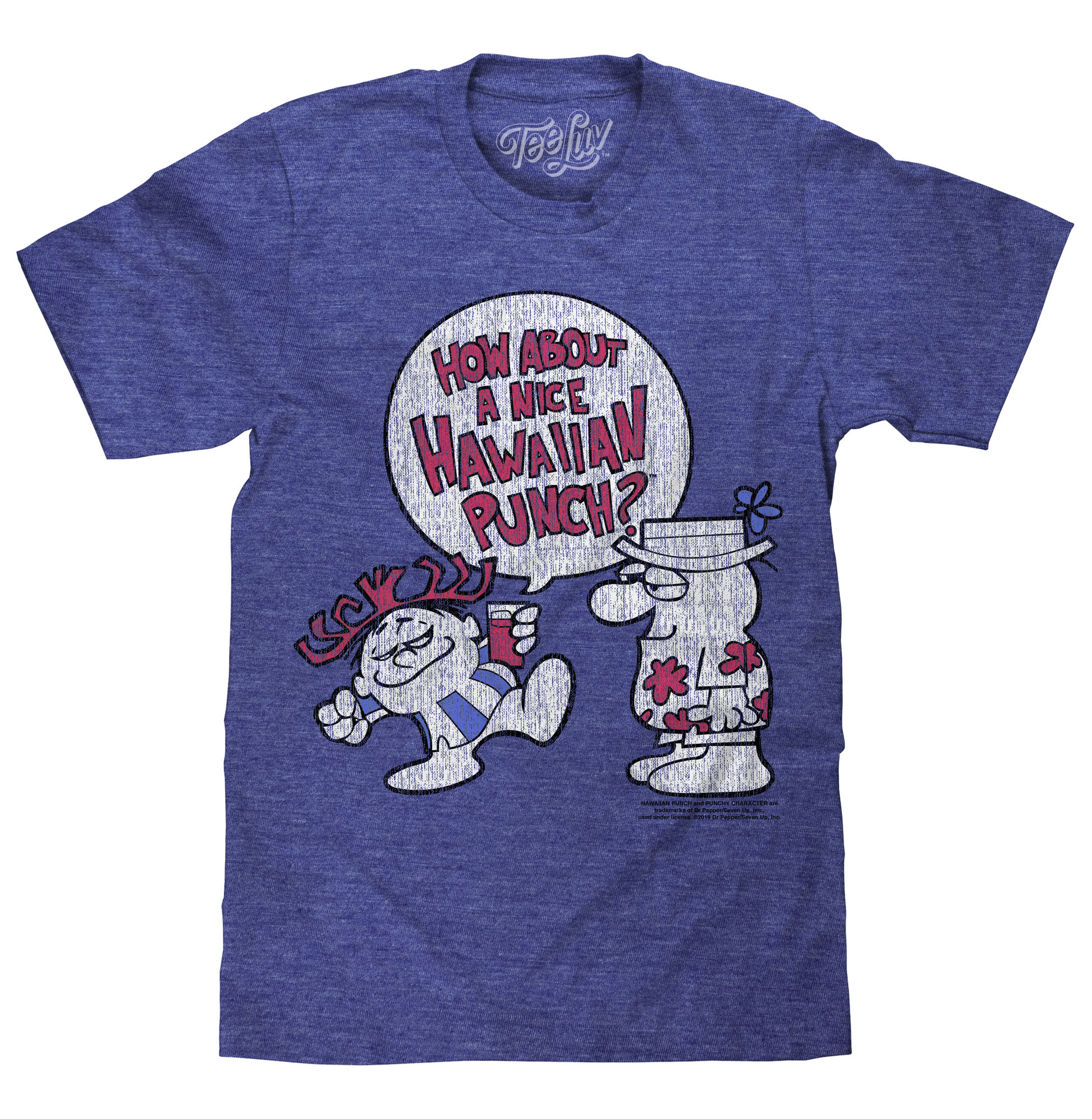 How About a Nice Hawaiian Punch? Mens T Shirt Officially Licensed Blue