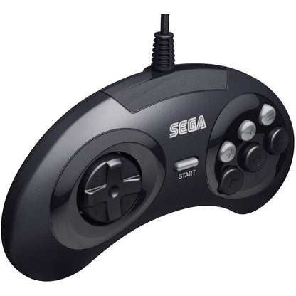 Retro-Bit - SEGA Genesis 6-button Arcade Original Port Pad Black - Retro-Bit
