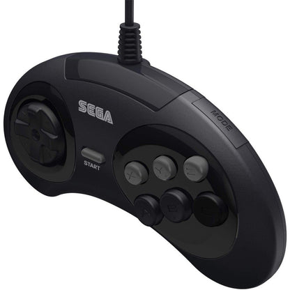 Retro-Bit - SEGA Genesis 6-button Arcade Original Port Pad Black - Retro-Bit