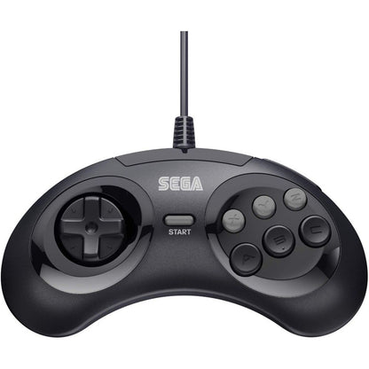 Retro-Bit - SEGA Genesis 6-button Arcade Original Port Pad Black - Retro-Bit