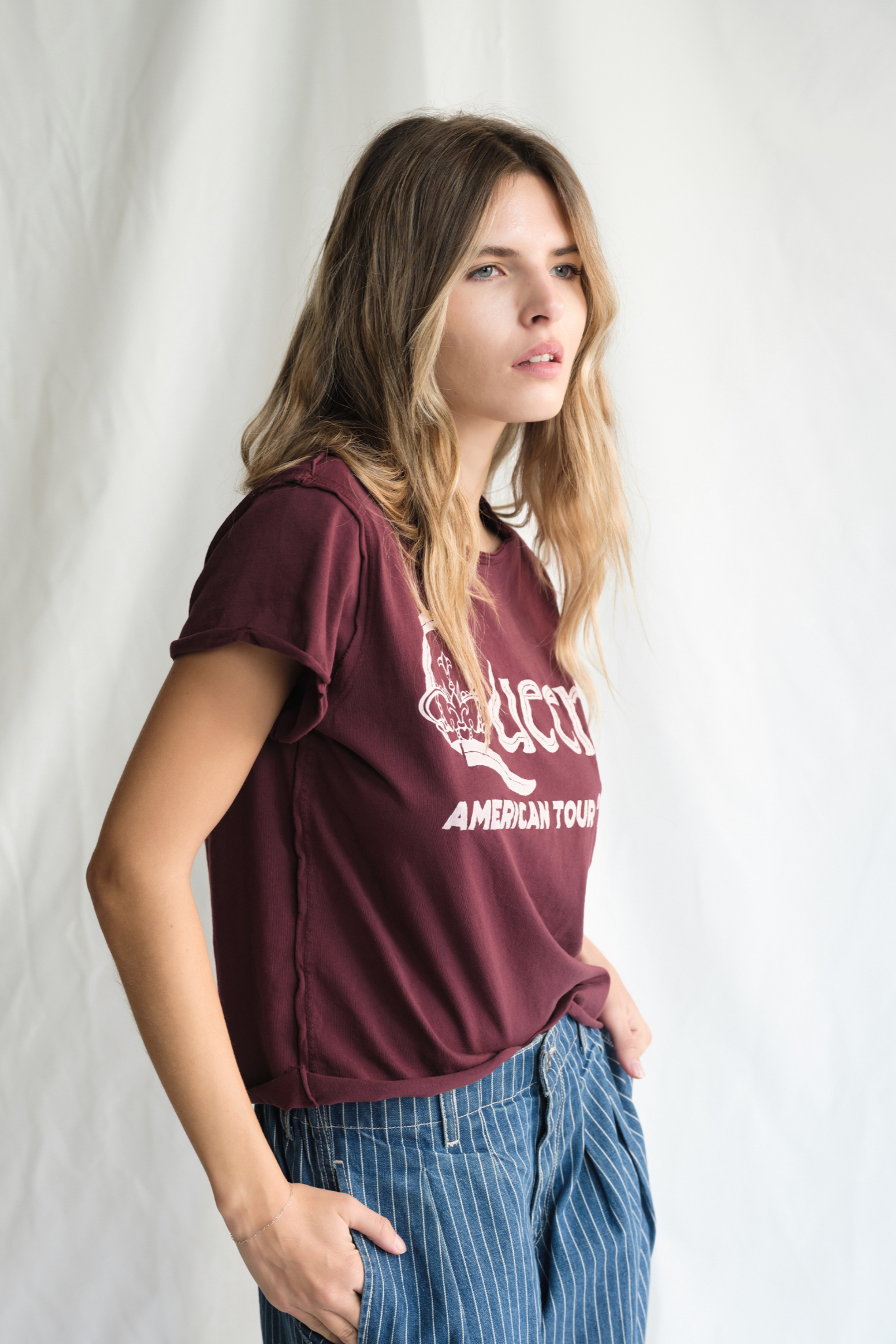 Queen American Tour 77 Top Womens Tee Shirt