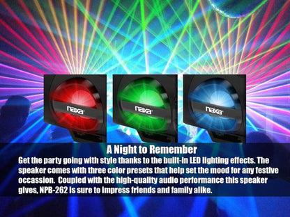 MP3/CD Bass Reflex Boombox & PA System with Bluetooth®