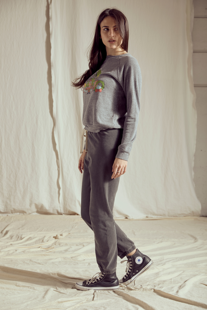 Peanuts Christmas Womens Sweatshirt Grey