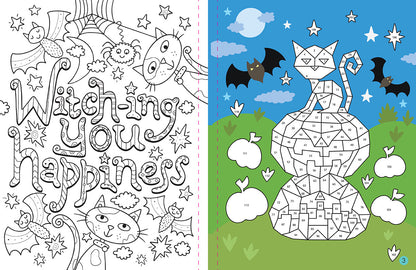 Mindful Sticker By Number: Halloween