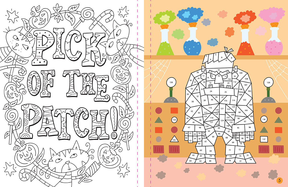 Mindful Sticker By Number: Halloween