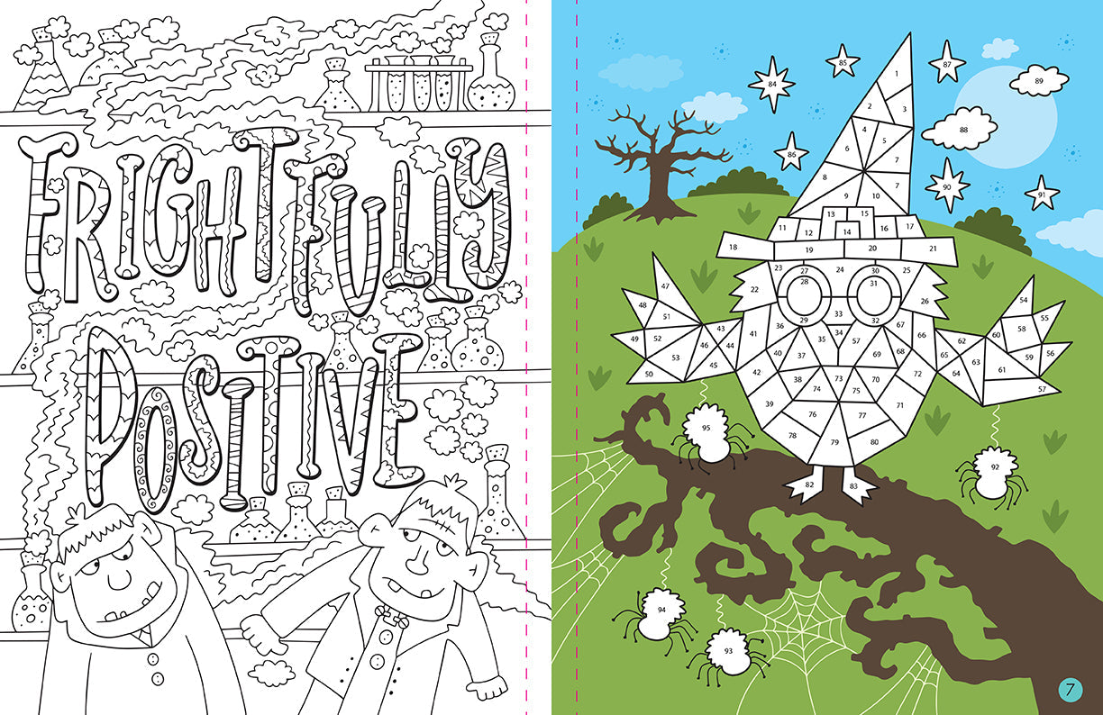 Mindful Sticker By Number: Halloween
