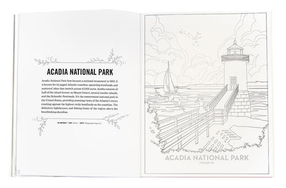 The Art of the National Parks Coloring Book