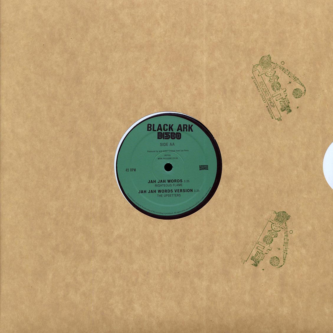 Lee Perry - Silver Locks (Extended Mix)  /  Righteous Flame - Jah Jah Words; The Upsetters - Jah Jah Words Version (rhythm: "Curly Locks") 12" Vinyl Record