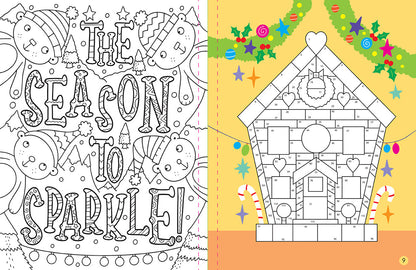 Mindful Sticker By Number: Christmas