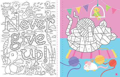 Mindful Sticker By Number: Cuddly Creatures