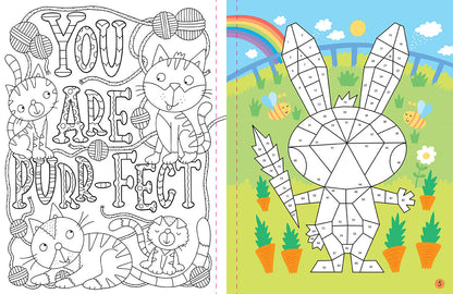 Mindful Sticker By Number: Cuddly Creatures