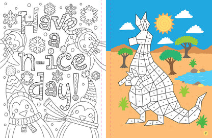 Mindful Sticker By Number: Cuddly Creatures