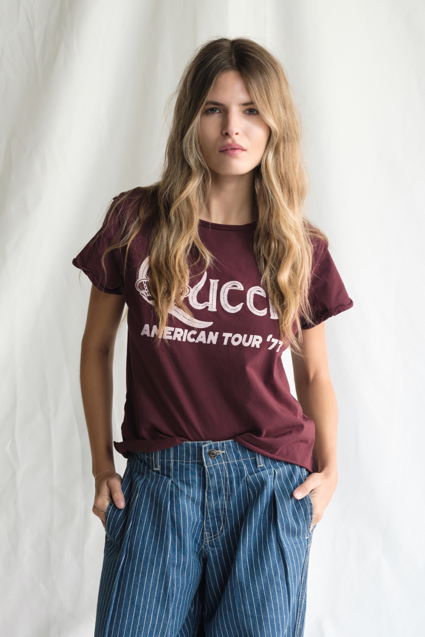 Queen American Tour 77 Top Womens Tee Shirt