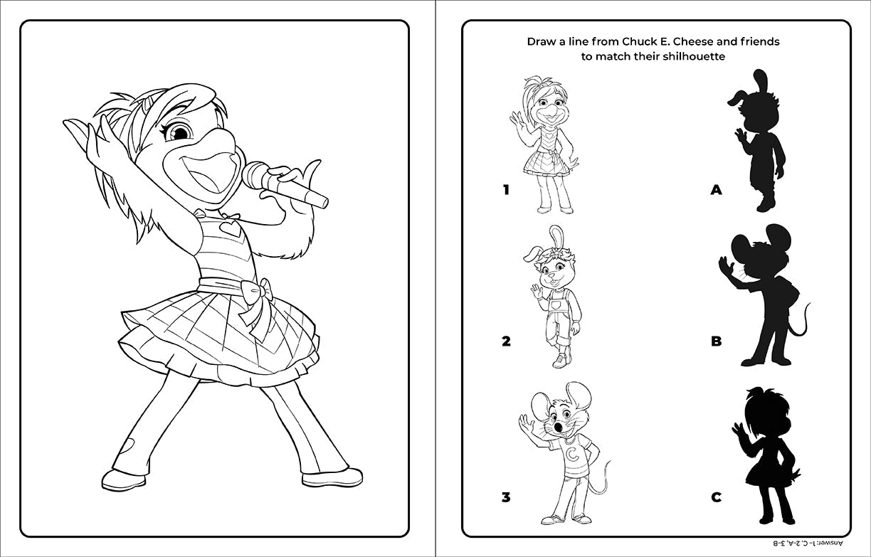 Chuck E. Cheese & Friends Coloring & Activity Book