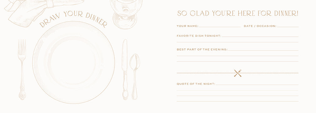 Dinner Party Guest Book