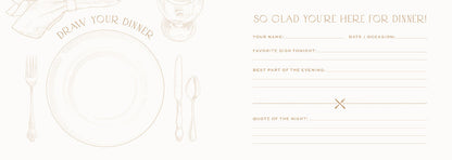 Dinner Party Guest Book
