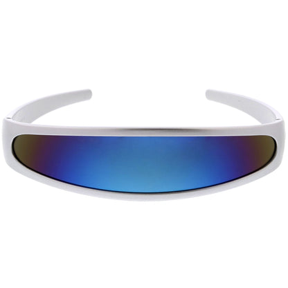 Retro Futuristic 1980's Disco Wrap Around Space Sunglasses 8964