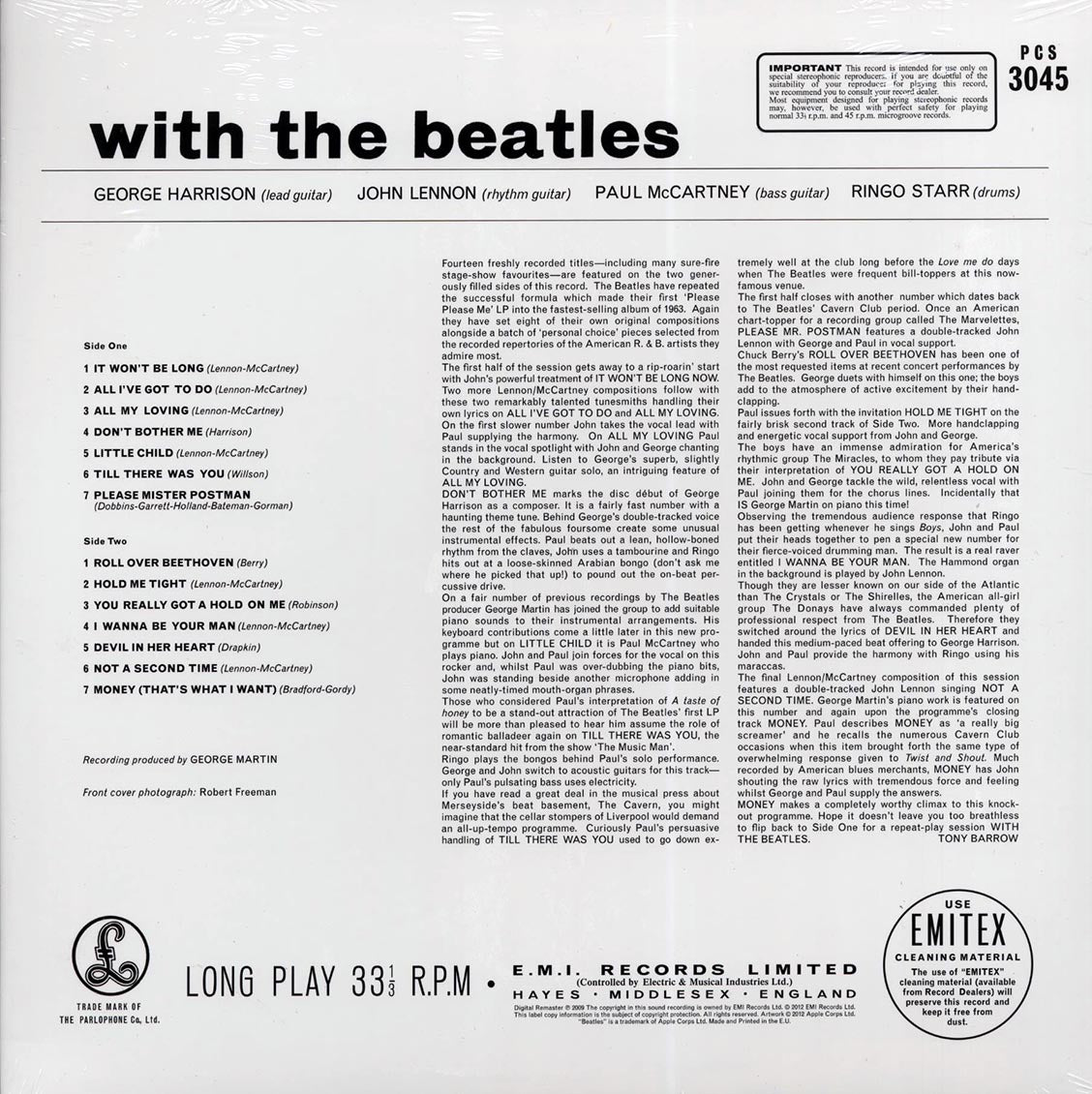 The Beatles - With The Beatles (stereo) (180g) Vinyl Record