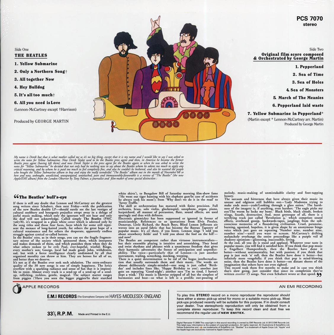The Beatles - Yellow Submarine (stereo) (180g) (remastered) Vinyl Record