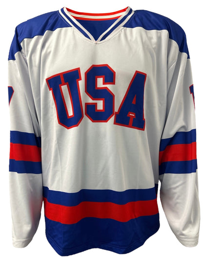 Jack O'Callahan USA Hockey Miracle on Ice 1980 Official Reversible Hockey Jersey Shirt