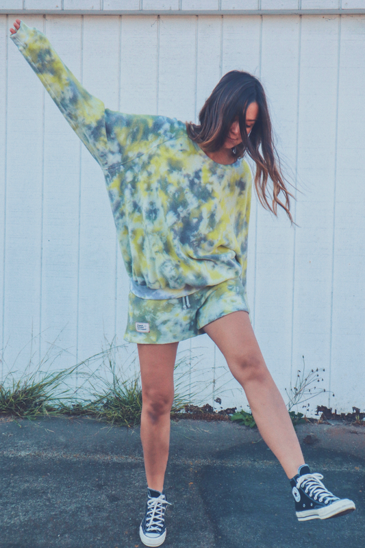 Gratitude Shorts Tie-Dye