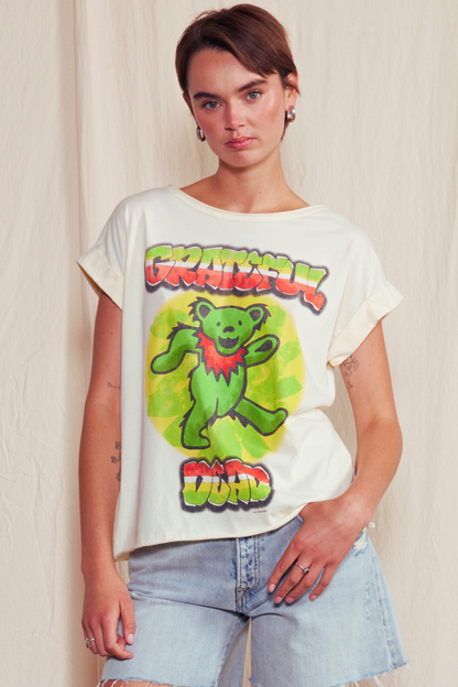 Grateful Dead Marching Bear Womens Top Shirt