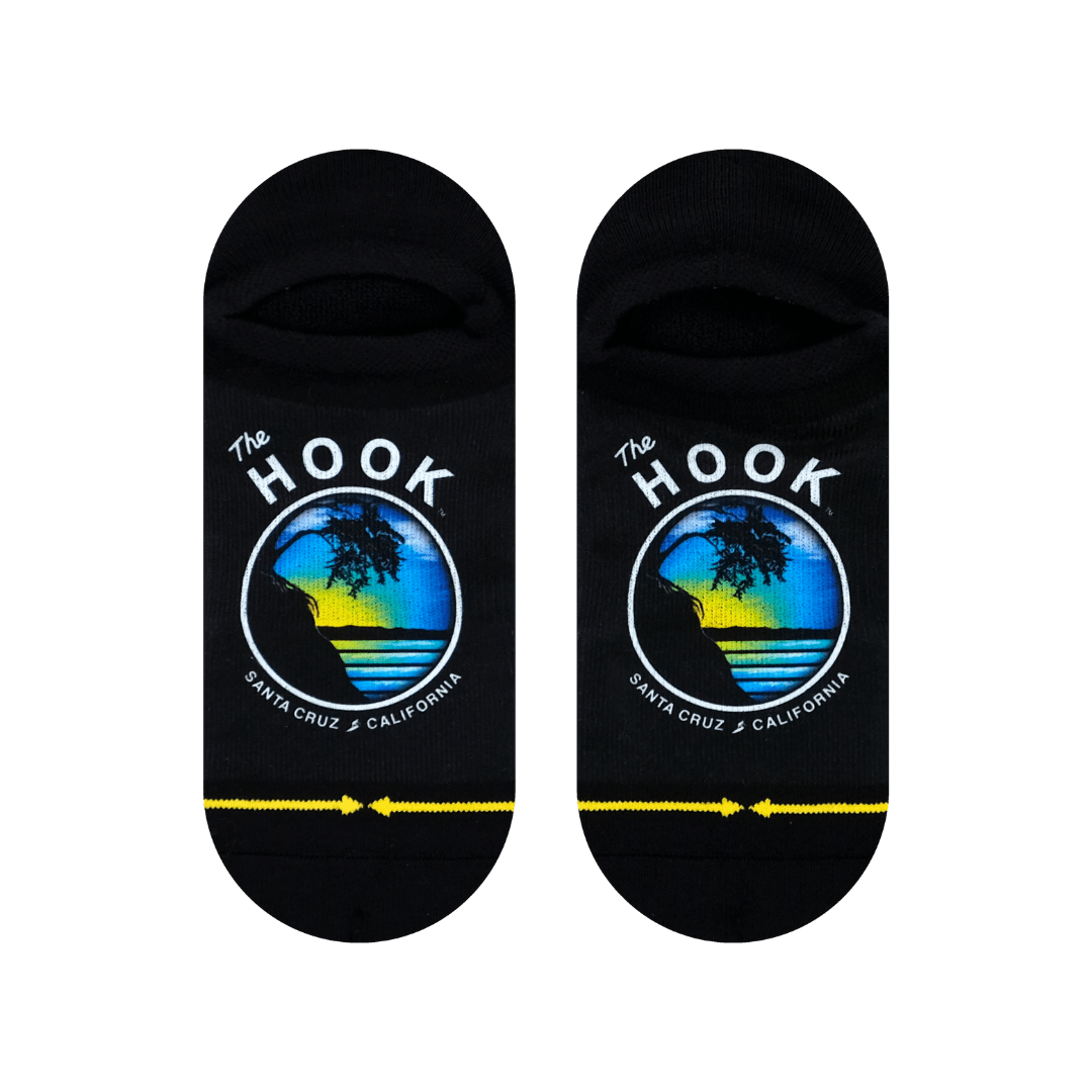 Slidertown The Hook Blue Sky Adult No Show Socks