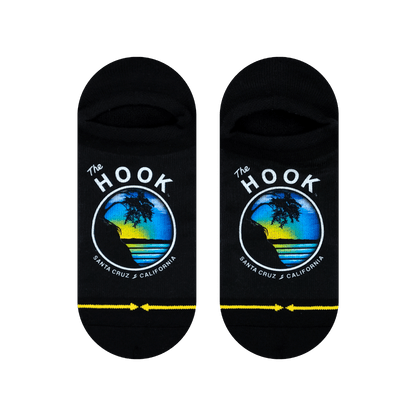 Slidertown The Hook Blue Sky Adult No Show Socks