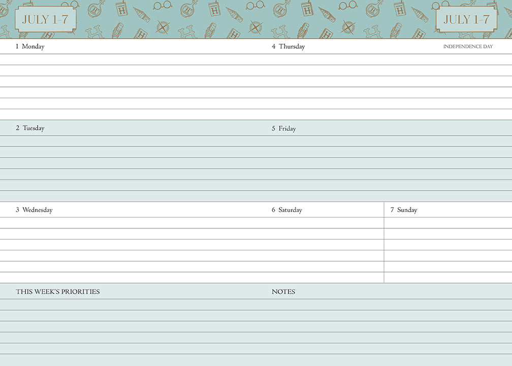 Harry Potter 2024-2025 Academic Year Planner