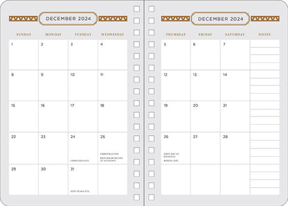 2025 Dune: Part 2 13-Month Weekly Planner