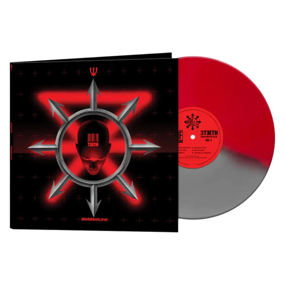 3teeth - Shutdown.exe  [Red/Silver] Vinyl Record