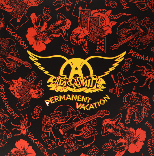 Aerosmith - Permanent Vacation (Blk) [Colored Vinyl] [180 Gram] (Red) Vinyl Record Album Cover