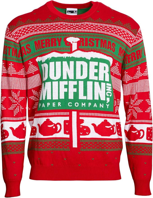 The Office Dunder Mifflin Paper Company Merry Snow Ugly Christmas Sweater