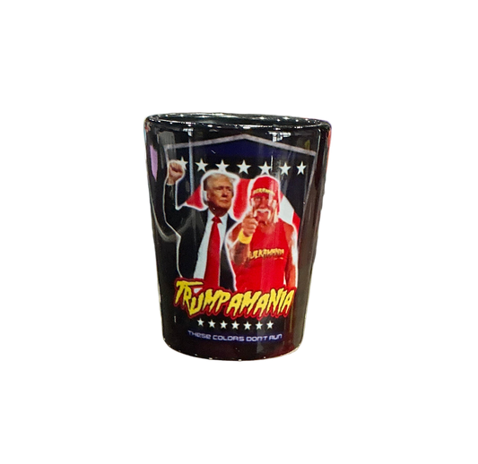 Trumpamania Shield Shot Glass