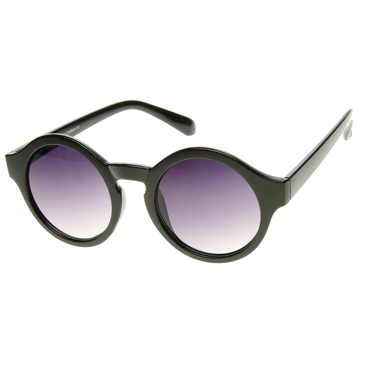 Classic Retro Keyhole Round P3 Frame Sunglasses 9196