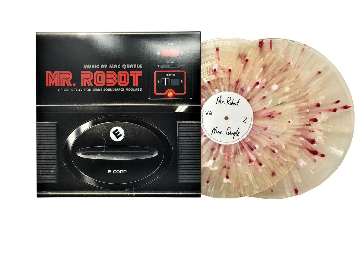 Mr. Robot Original Television Series Soundtrack Volume 3 (Limited Edition Clear w/ Red and White Splatter Colored Vinyl) Vinyl Record