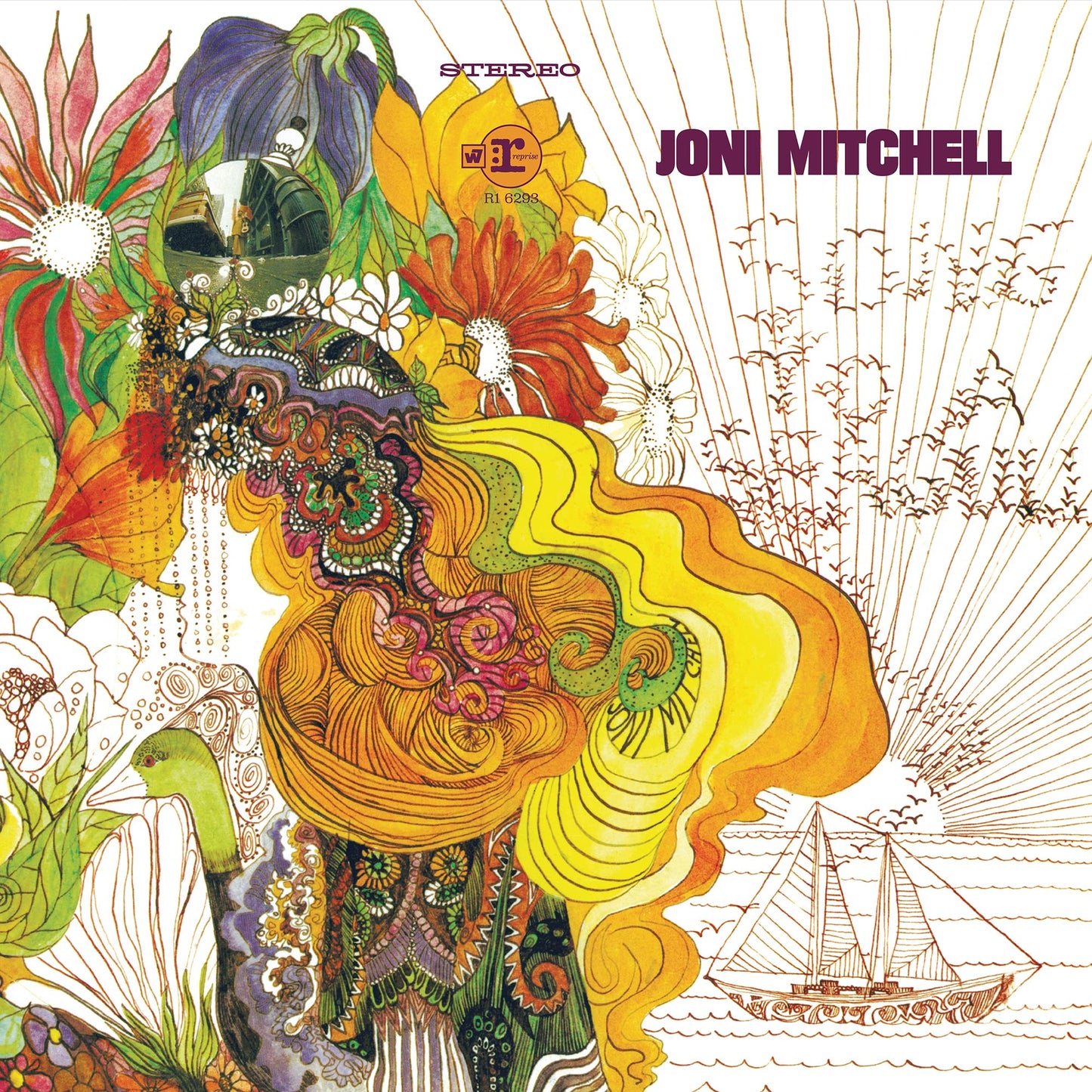 Joni Mitchell - Song To A Seagull - Yellow Vinyl [Colored Vinyl] (Ylw) Vinyl Record Album Cover