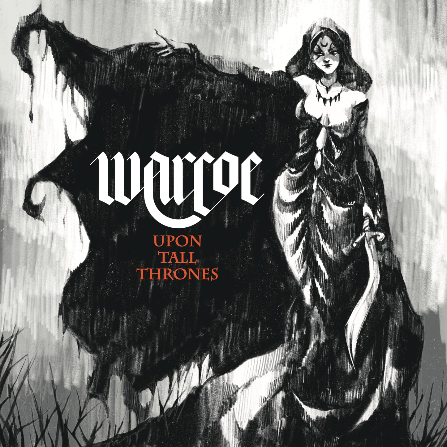 Warcoe - Upon All Thrones [Colored Vinyl] (Wht) Vinyl Record Album Cover