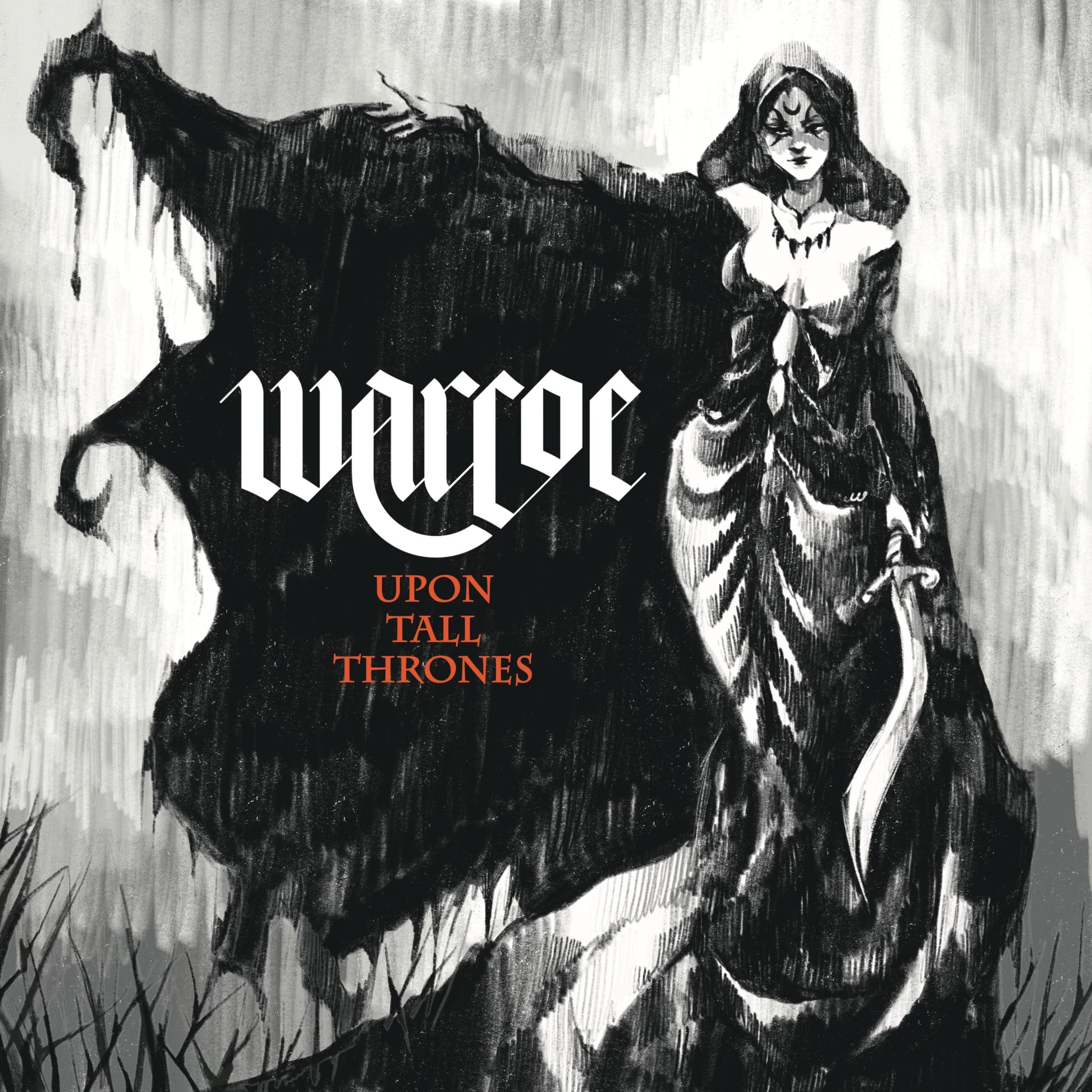 Warcoe - Upon All Thrones [Colored Vinyl] (Wht) Vinyl Record Album Cover