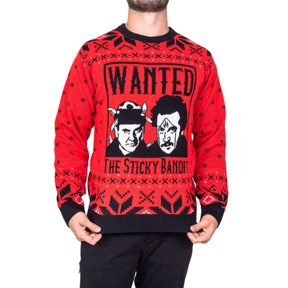 Funniest Xmas Movie Ever Wanted Bad Guys Unisex Ugly Christmas Sweater