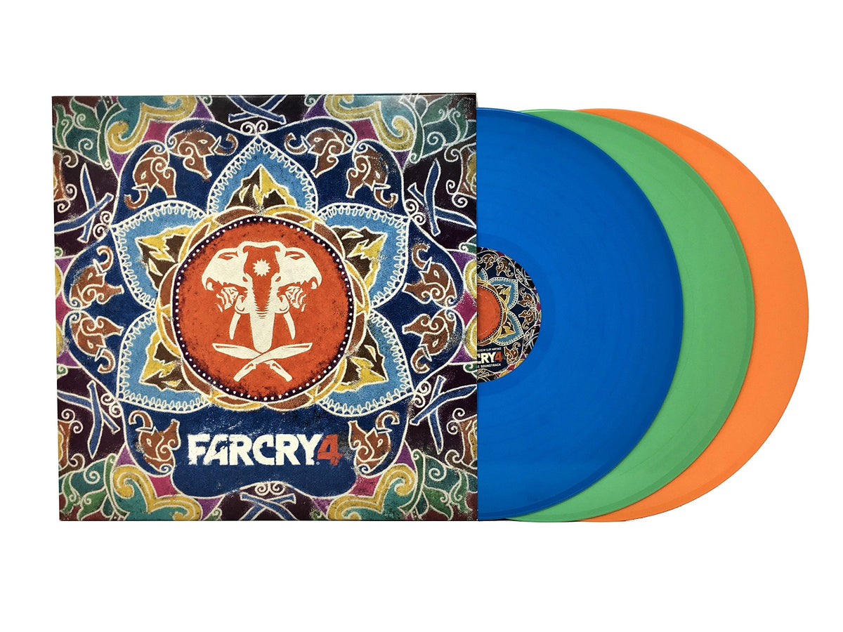 Far Cry 4 Soundtrack (Limited Edition Blue, Green and Orange Colored 3xLP) Vinyl Record