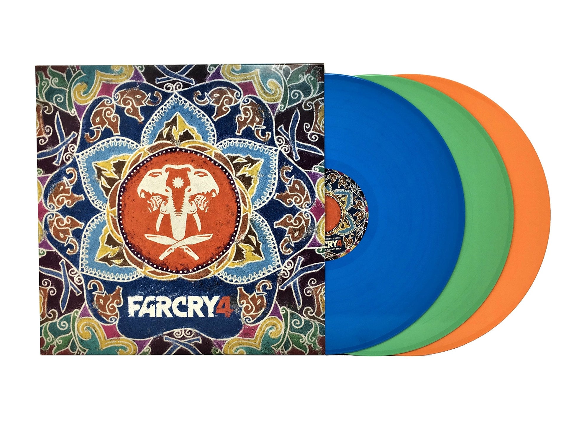 Far Cry 4 Soundtrack (Limited Edition Blue, Green and Orange Colored 3xLP) Vinyl Record