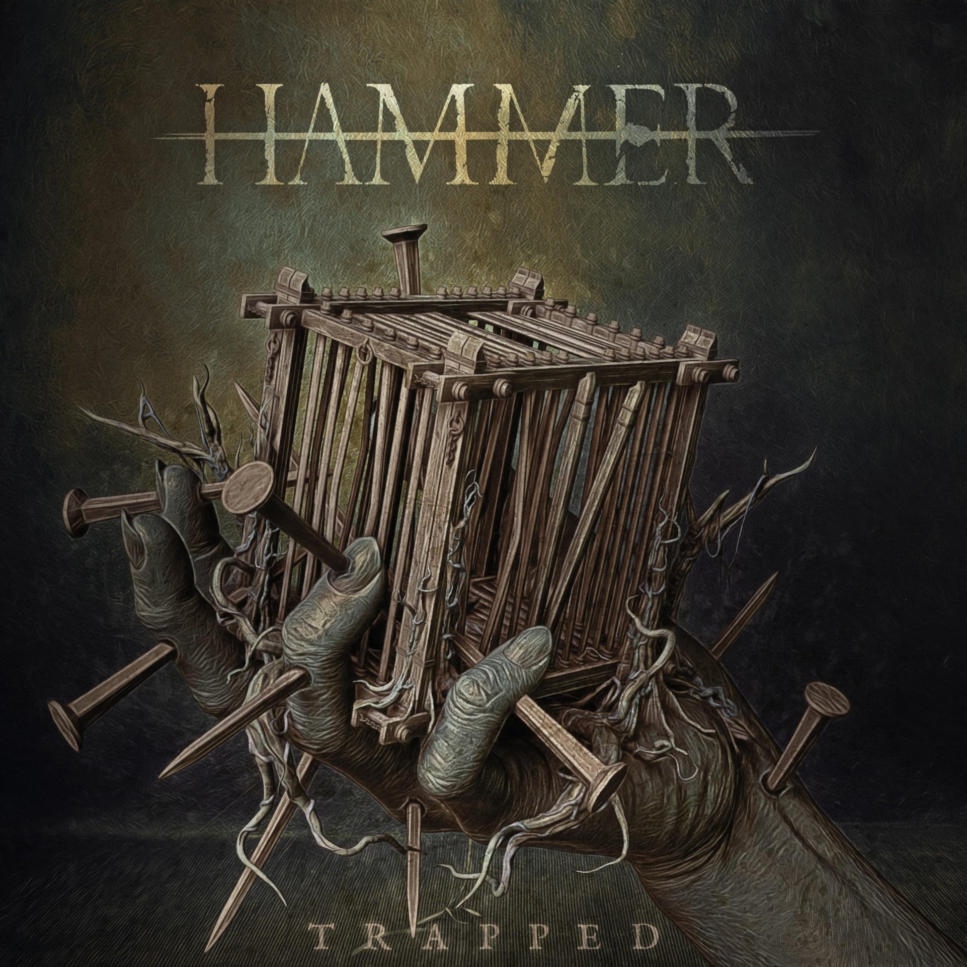 Hammer - Trapped [Colored Vinyl] (Grn) (Uk) Vinyl Record Album Cover