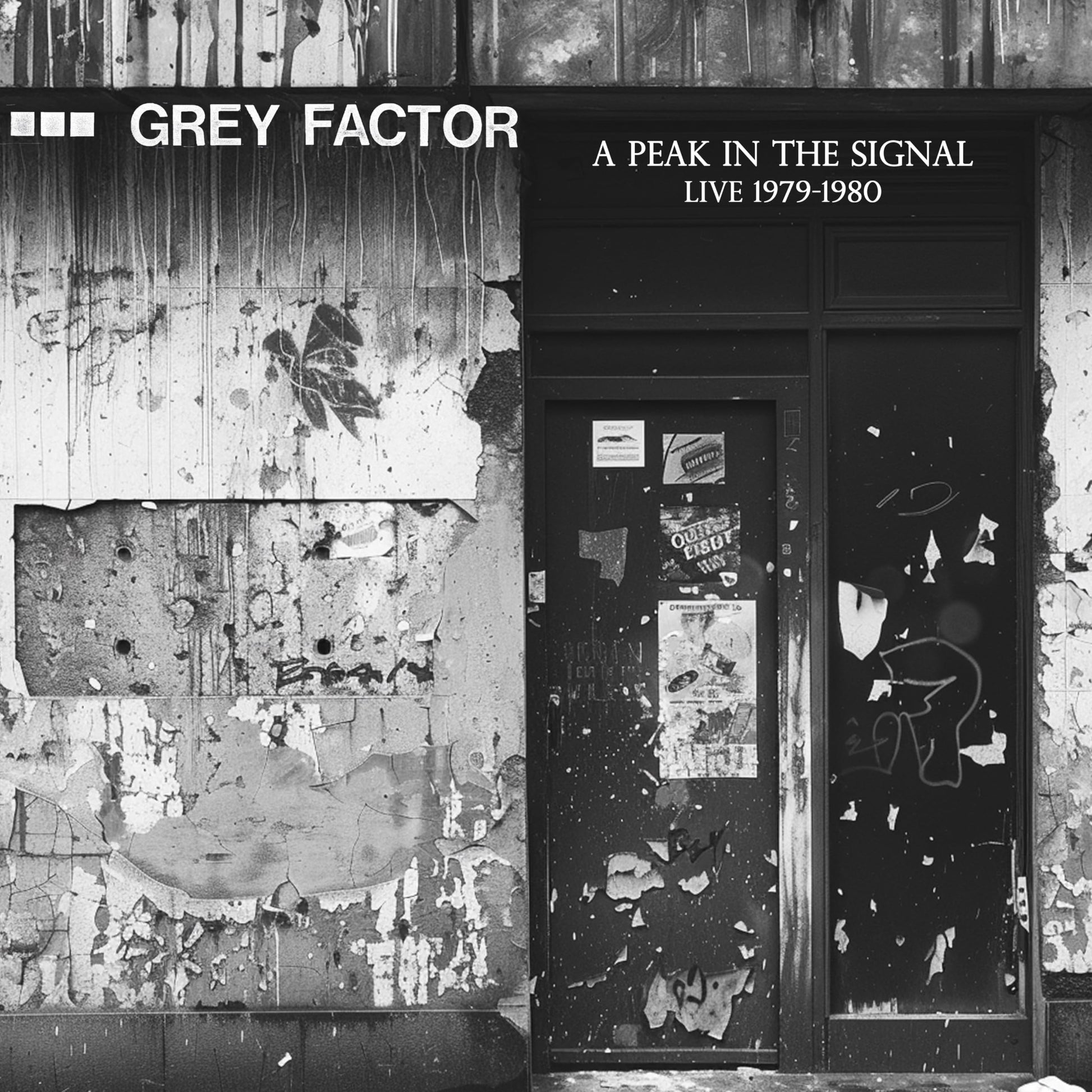 Grey Factor - Peak In The Signal (Live 1979-1980) (Uk) [LP] Vinyl Record Album Cover
