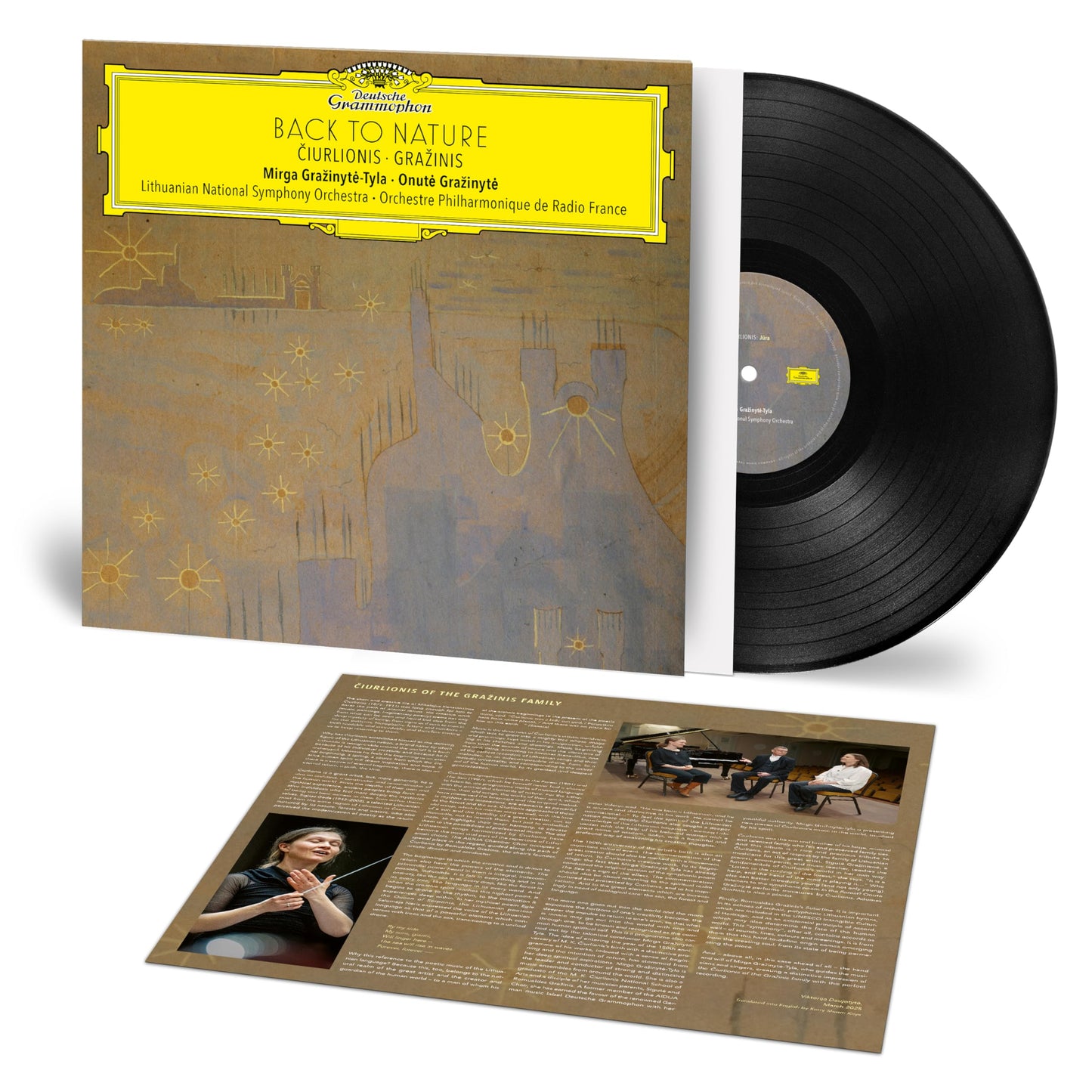 Grazinyte-Mirga Tyla / Grazinyte,Onute - Back To Nature: Ciurlionis & Grazinis [LP] Vinyl Record Album Cover