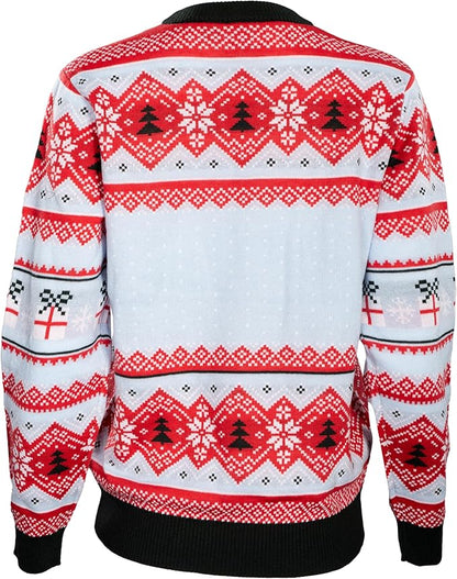 Peanuts House Snoopy and Woodstock All The Trimmings Adult Ugly Christmas Sweater