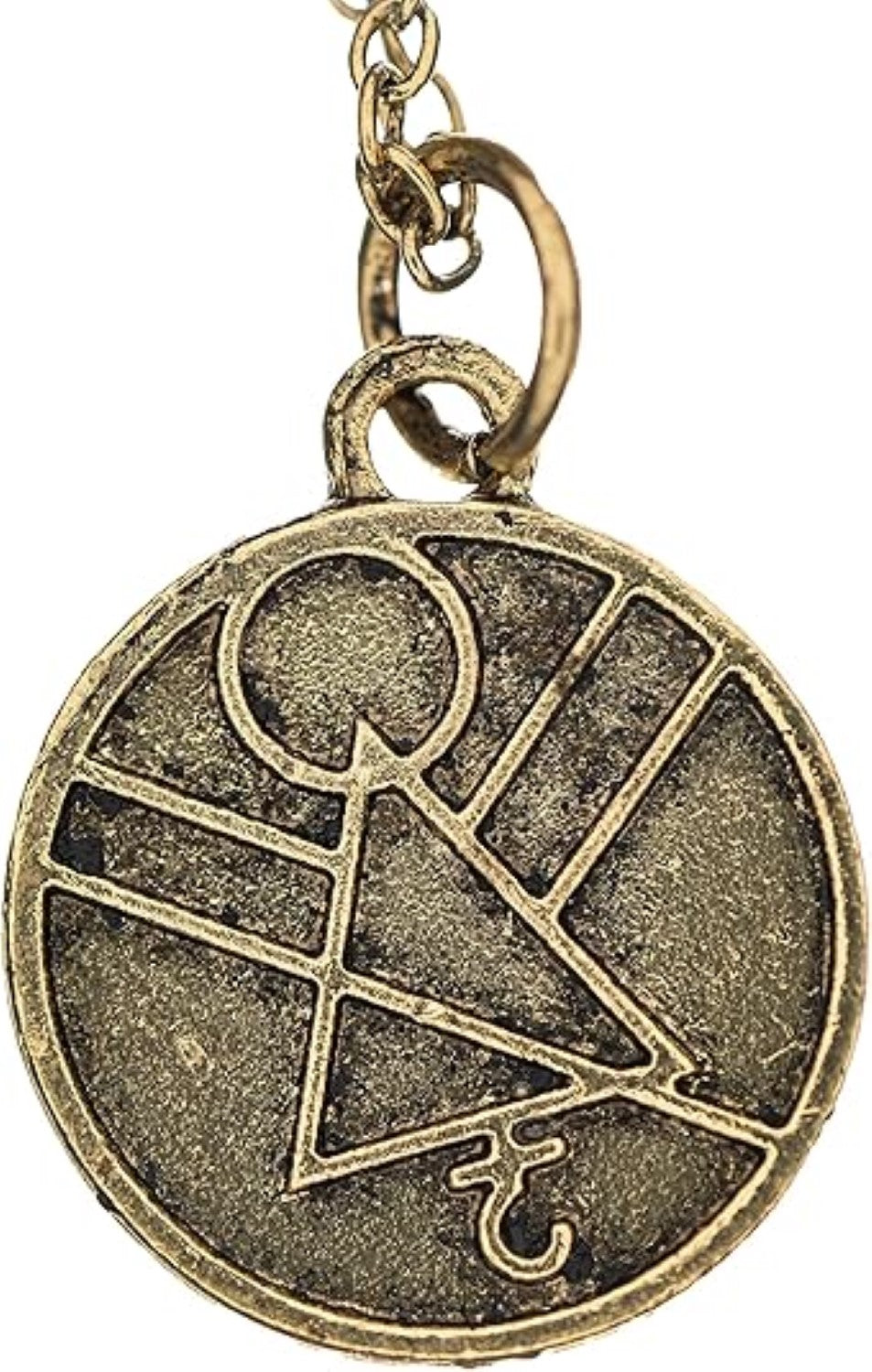 Rune Symbol Pendant Necklace Halloween Cosplay Costume Accessory